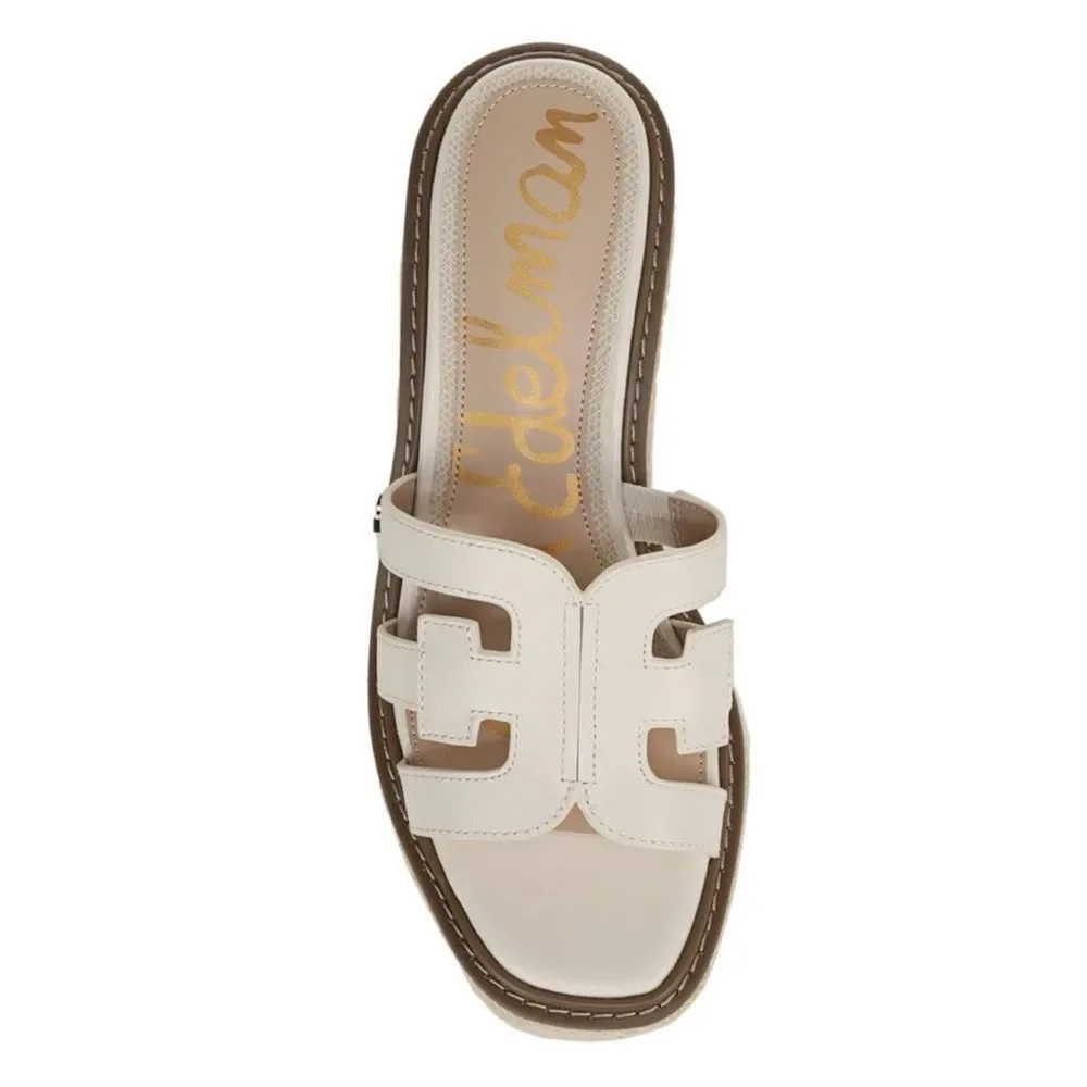 NEW Sam Edelman Women's Laine Ivory Platform Espadrille Wedge Sandals Size 10